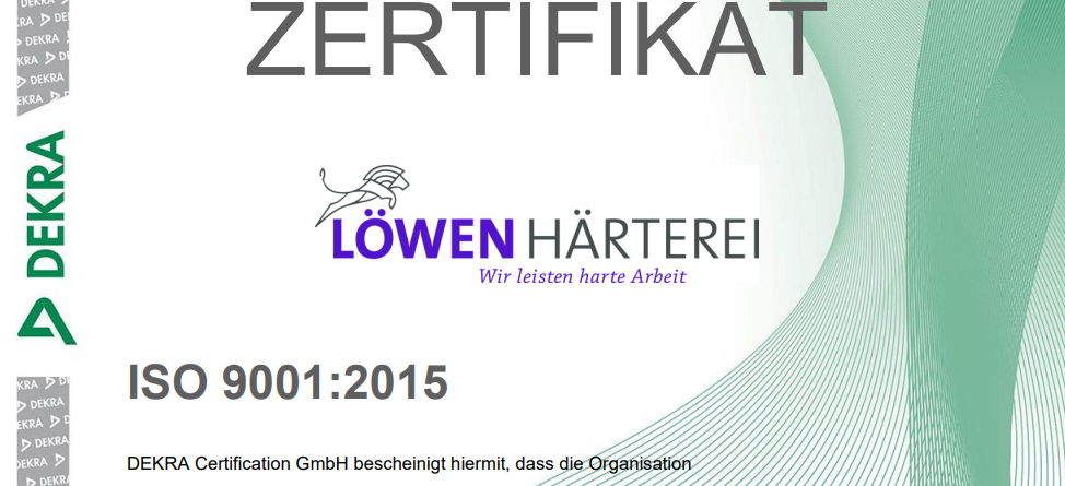ISO 9001:2015 Zertifikat